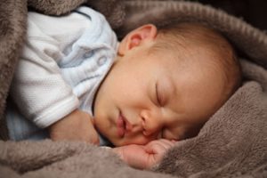 baby comfortably sleeping